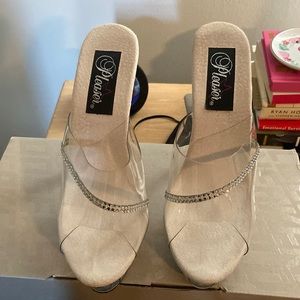 Pleaser Clear Heels - NWT